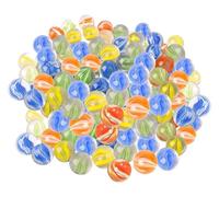 ARSUK Glass Marbles for kids 15mm Traditional Cat's Eye Assorted Colored Marble Toy Classic Outdoor & Indoor Games Arcade Table Games Home Decoration Use for Arts & Crafts Party Gift (70-80 Pcs)