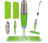 ARSUK Microfiber Spray Mop for Floor Cleaning | 360° Rotatable Mop with Refillable Bottle, 2 Reusable Pads & Scrubber for Wet Dry Kitchen Floor Laminate Wood Tiles