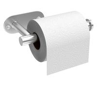 ARSUK Toilet Roll Holder - Stick or Drill Toilet Roll Storage Wall Mounted - Water Proof & Self Adhesive - Toilet Paper Stainless Steel Loo Holder for Bathroom, Washroom, Kitchen In Silver