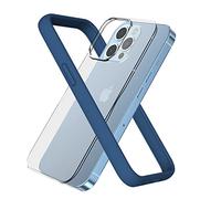 ARSUNOVO Compatible with iPhone 13 Pro Max Bumper Case 6.7 inch, [Raised Edge Protection][Anti-Silp][Anti-Fingerprint] Soft Protective Frame Bumper Cover Case Come with Hard PC Backplate, Blue Jay