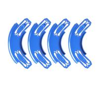 ARSUNOVO Racetrack Connectors Compatible with Hot Wheels,90 Degree Banked Turn,4 Packs