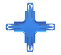 ARSUNOVO Racetrack Connectors Compatible with Hot Wheels,Hotwheels Track Builder,Booster,Curved Track Pieces,Cross Shape 1 Packs