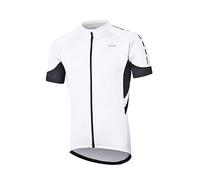 ARSUXEO Cycling Jersey Mens Short Sleeve Mountain Bike Shirt Quick Dry Cycling Top 636 White S