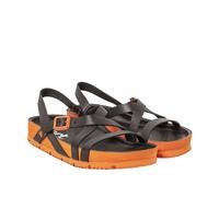 ART 1619 Bordeaux, Sandal Woman, Nappa Black Orange, 3 UK