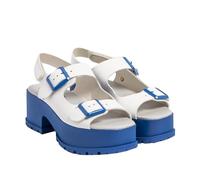 ART 1821 Manchester, Women's Sandal, Nappa White Blue, 4 UK