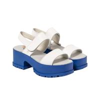 ART 1829 Manchester, Women's Sandal, Nappa White Blue, 8 UK