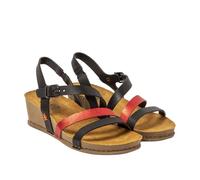 ART 1930 I Live, Women's Sandal, Nappa Multi Black, 7 UK