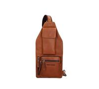 ART-3338-HILB-PARENT Men's Genuine Leather Waist Bag, Made in Italy, 20 x 40 x 3 cm, brown