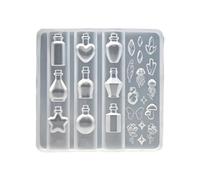 Art Accessories Molds Bowknot Bottle Shape Nails Designing Nails Embellishment Molds for Delicate Manicure Designs Gel Unguis Stamping Plate