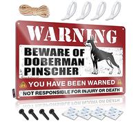 Art Accessories Personalized Beware Of Doberman Pinscher For Room - Decaor Customizable(30X40CM)