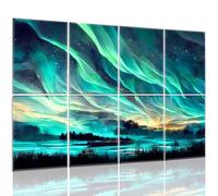 Art Acoustic Panels, 48"X32" Self-adhesive Soundproof Wall Panels, 8 Pack Decorative Acoustical Wall Panel Sound Absorbing Panels Sound Dampening Panels for Home