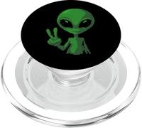 Art Alien Peace Sign UFO PopSockets PopGrip for MagSafe
