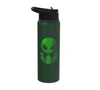 Art Alien Peace Sign UFO Stainless Steel Insulated Water Bottle