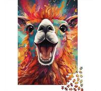 Art Alpaca Wooden Puzzles 1000 Piece Jigsaw Puzzles for Adults Educational Game Challenge Toy Christmas Eve Gifts 1000pcs (75x50cm)