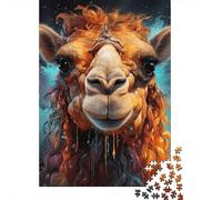 Art Animal Camel Puzzles 1000 Pieces Wooden Puzzles for Adults And Teenager Family Game Christmas Eve Gifts 1000pcs (75x50cm)