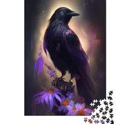 Art Animal Crow 500 Piece Jigsaw Puzzle for Adults Family Game Teens Jigsaw Puzzle 500pcs (52x38cm)