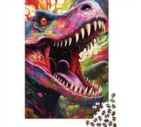 Art Animal Dinosaurs Jigsaw Puzzles Puzzles for Adults Kids. 1000 Piece Great Gifts Challenge Toy Educational Game Home Decoration for Adults& Kids Age 14 Years Up 1000pcs (38x26cm)