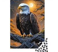 Art Animal Eagle 500 Pieces Puzzles for Adults, Jigsaw Puzzles 500 Pieces, DIY Puzzle Toy As Birthday Gifts 500pcs (52x38cm)