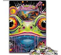 Art Animal Frog 1000-Piece Jigsaw Puzzle Jigsaw Puzzles Challenging Brain Teaser - Relaxing Toy for Teenagers size 50x75cm