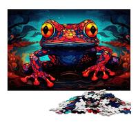Art Animal Frog 1000 Pieces Puzzles for Adults cardboard Jigsaw Puzzles for Home Decor, Brain Training 26X38CM/10.23x14.96inch