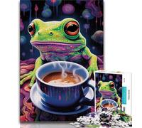 Art Animal Frog 2000 Piece Jigsaw Puzzle for Adults And Teenagers,Help The Brain Exercise Addictive Toys to Cultivate Patience Unique Challenge Game 70x100cm