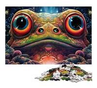 Art Animal Frog Jigsaws 1000 Pieces for Adults cardboard Jigsaw Puzzles Ideal for Teenagers & Collectors, Travel Gift, Family Activity 26X38CM/10.23x14.96inch