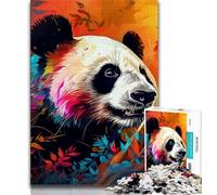 Art Animal Panda 1000 Piece Jigsaw Puzzle for Adults Teens,Challenging To Complete But Fun And Humorous Unique Home Decor And Gifts 38x26cm