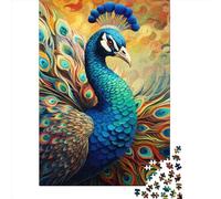 Art Animal Peacock Puzzles for Adults 1000 Piece Puzzle for Teenager Educational Game Challenge Toy 1000pcs (38x26cm)