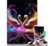 Art Animals Flamingos Puzzles 1000 Pieces for Teenagers,Pattern Assembly Fun at Home Activities,Birthday Present,Travel Gifts (38x26cm)
