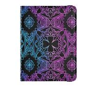 Art Arabesque Mandala Boho Ethnic Bohemian Travel Wallet Leather Passport Holder Secure Hidden Passport Book Holders for Women Trip Document