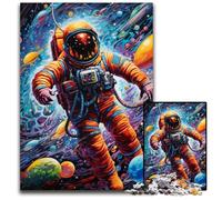 Art Astronaut Jigsaw Puzzles for Adults, 1000 Piece cardboard Jigsaw Puzzles for Adults Challenging Brain Teaser for Teenagers, Family Game Night Fun 26X38CM/10.23x14.96inch