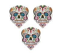 Art Attack 9 Pack Harrows Quadro Sugar Skull Day of The Dead 75 Micron Strong Standard Dart Flights