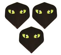 Art Attack Designa Metronic Green Cat Eyes Feline Whisker Kitty Pur Meow 75 Micron Standard Strong Dart Flights (1 Set)