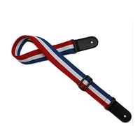 Art Attack Red White & Blue Racing Stripe Flag Electric Acoustic Bass Guitar Strap