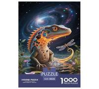 Art Axolotl Adults Fun 1000 Piece Animal Jigsaw Puzzles Intellectual Game Education Game Stress Relief Toy Relaxation And Intelligence 38x26cm/1000pcs