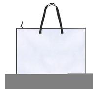 Art Bag, 19 X 25 Inches Storage Organizer, Clear Portable Artwork Holder, 25x18.9 Inches Zipper Closure with Handle, Travel Camping Scrapbook Poster and Photo Organizers