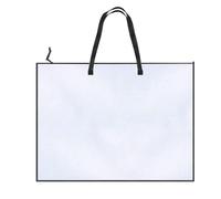 Art Bag, 19x25 Inch Portable Storage with Handle and Zipper, Clear Organizer for Artwork, Travel, Camping, Photography, Scrapbooks, Posters, and Craft Supplies, Easy to Carry Protect
