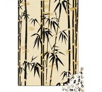 Art Bamboo 1000 Pieces Jigsaw Puzzles for Adults Fun Jigsaw Puzzles for Adults 1000 Piece Premium & Durable for Stress Relief Education Game 1000pcs (75x50cm)