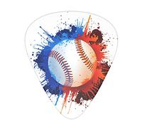 Art baseball Advanced guitar pick 12 pieces Three thicknesses for bass, electric guitar, acoustic guitar bag