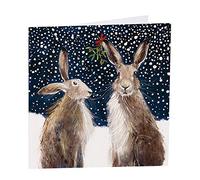 Art Beat Hare Christmas Cards - Meet Me Under The Mistletoe - Pack of 6 in aid of Shelter