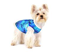 Art Blue Dragonfly Cotton Pet T-Shirt Sleeveless Stretchy Puppy Tshirts Pet Vest Soft For Small Pets
