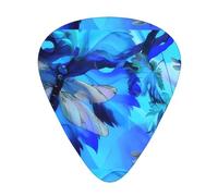 Art Blue Dragonfly Guitar Plectrums 12 Pieces For Ukulele Bass Instrument Accessories