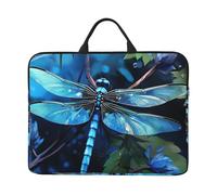 Art Blue Dragonfly Laptop Case 14 Inch Laptop Sleeve Computer Carrying Bag Shockproof Protective Notebook Case Portable Laptop Bag Waterproof Briefcase Bag for Men Women