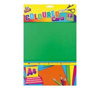 15Pk A4 Coloured Art Cards - Mix