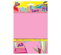 ART BOX 30 Sheets A5 Pastel Card Assorted Colours