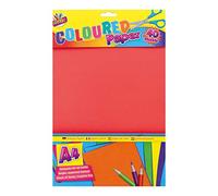 Art Box 40 Sheets A4 Coloured Paper, Assorted