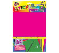 Art Box Peel and Seal Sticker Paper 8 Pack, Various, A4