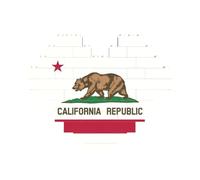 Art Brick Puzzle Heart-Shaped California State Flag Print 3D Jigsaw Building Blocks 30 Piece DIY Relaxing Gift