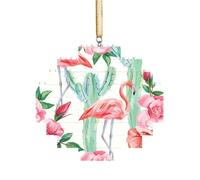 Art Brick Puzzle Lozenge Shaped 3D Jigsaw DIY Building Block Ornament Home Decor Cactus Flamingo Rose Flowers Print