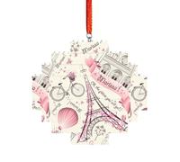 Art Brick Puzzle Lozenge Shaped 3D Jigsaw DIY Building Block Ornament Home Decor Dog and Paris Towe Print